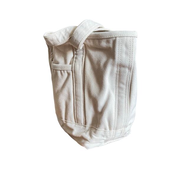 Lands End Medium Natural Open Top Canvas Tote Bag - Picture 3 of 12